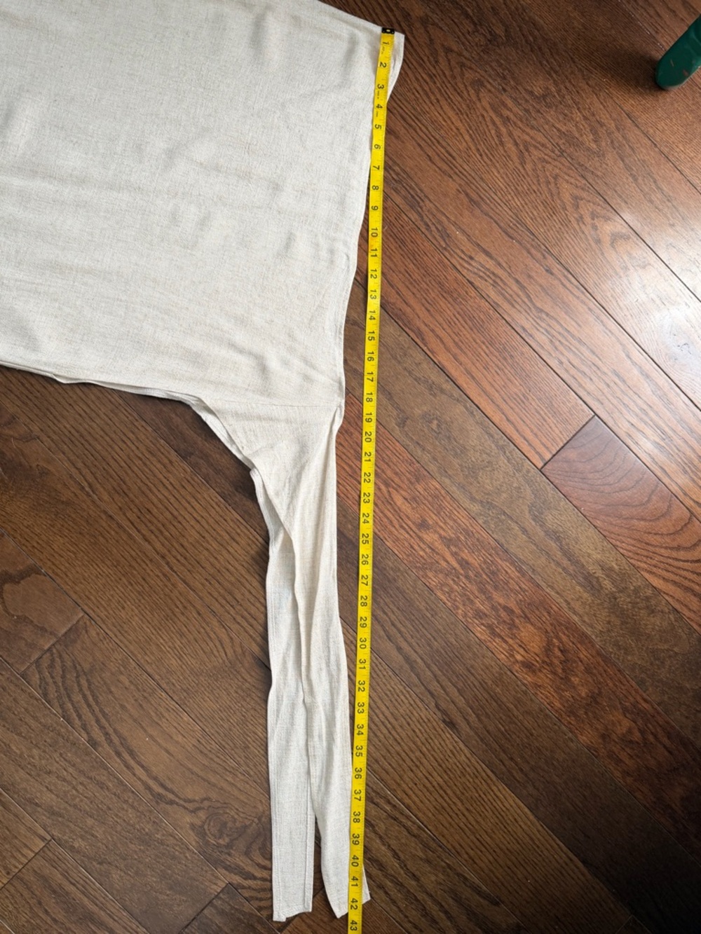 Ivory Linen Wrap Midi Skirt - Free Size - Picture 7 of 9